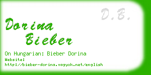 dorina bieber business card